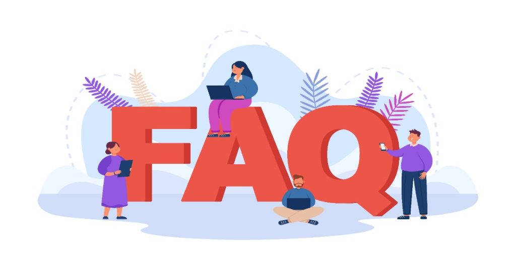 Individuals working together on the FAQ for open questions, aiming to clarify frequently asked questions.