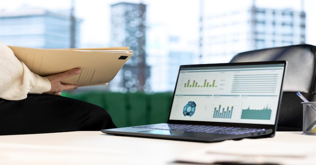 Person analyzing data collected from sentiment classification and outlining the next steps.