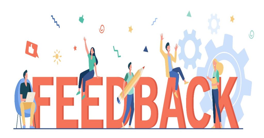 Image illustrating feedback loops, emphasizing loyalty through exchange of constructive feedback between individuals.